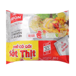 Phở Có Gói Sốt Thịt Vị Gà Vifon Gói 80g x Thùng 30 Gói