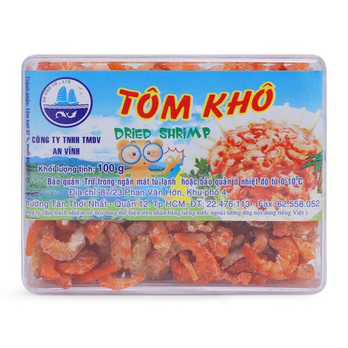 Tôm Khô An Vĩnh Hộp 100g - Cung cấp thực phẩm Csfood
