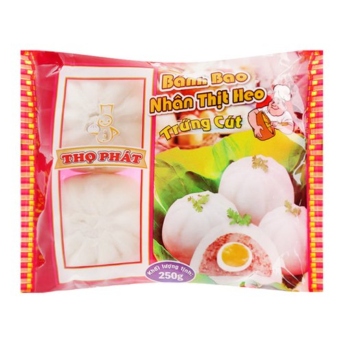 Bánh Bao Nhân Thịt Heo Trứng Cút Thọ Phát Gói 250g - Cung cấp thực phẩm Csfood