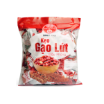 Kẹo Gạo Lứt Đậu Phộng Bích Chi Gói 300g x Thùng 10 Gói